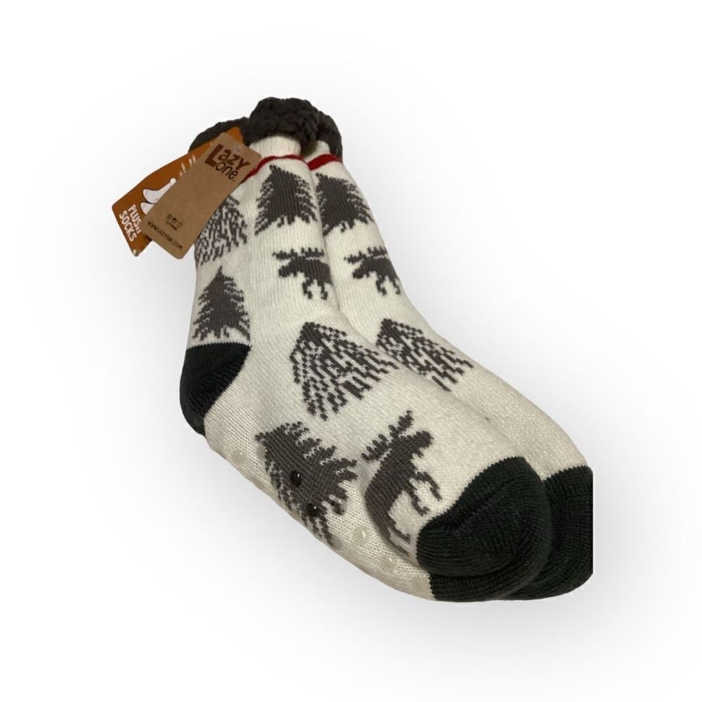Lazy One Take A Hike Plush Socks OS